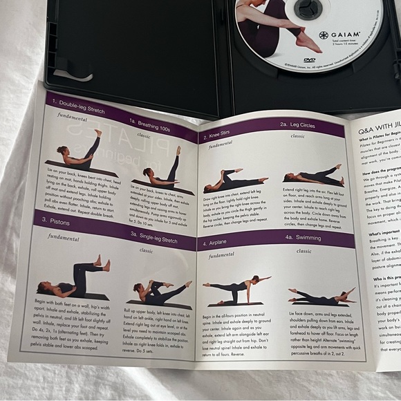GAIAM Pilates For Beginners Deluxe Dvd Edition w/ Jillian Hessel - Picture 6 of 11